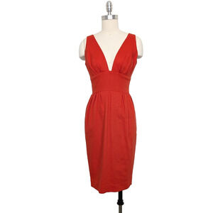 Shareen Vintage Red Pique Wiggle Dress